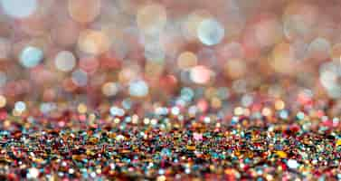 Free photo dazzling multicolored glitter