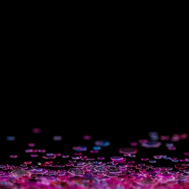 Free photo dazzling pink glitter with copy space