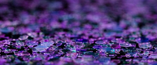 Dazzling purple glitter