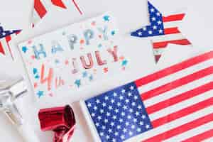 Free photo decor for celebration 4th july