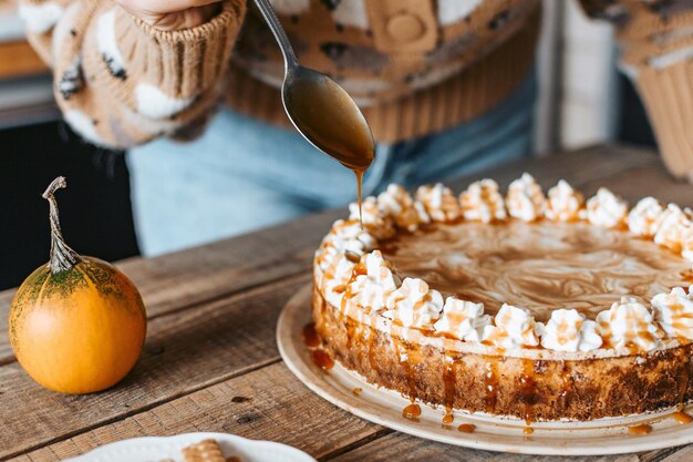 classic caramel sweet potato cheesecake recipe
