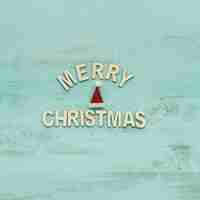 Free photo decoration for christmas with hat and letters