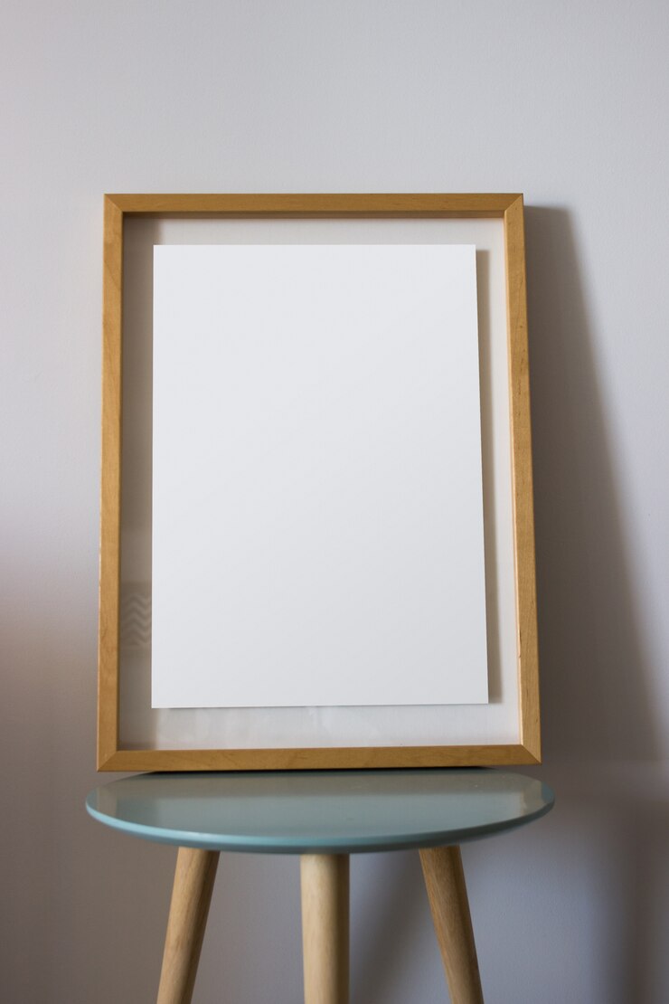 Free Photo decoration wooden frame for you poster or photography