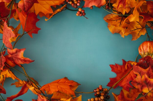 Decorative autumn leaves