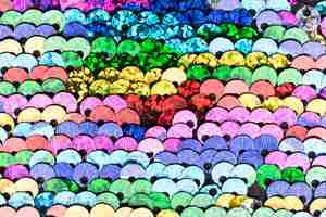 Free photo decorative background of sequins detail