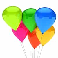 Free photo decorative balloons for a birthday