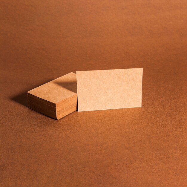 Decorative blank cardboard business cards