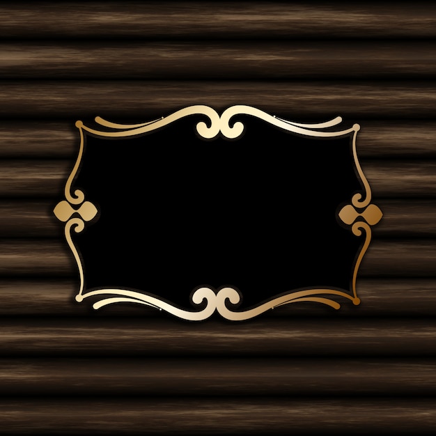 Free photo decorative blank frame on an old wood background