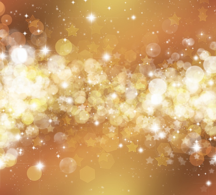 無料Photo 星とbokheライトの装飾的なクリスマスの背景
