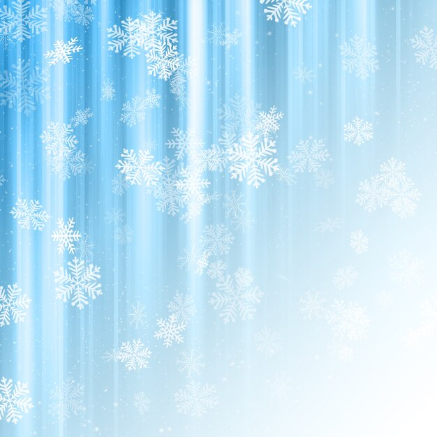 Decorative christmas background with snowflakes