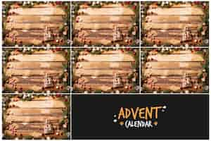 Free photo decorative concept for advent calendar
