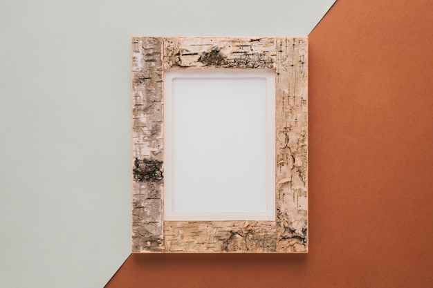 Decorative cork frame with empty space