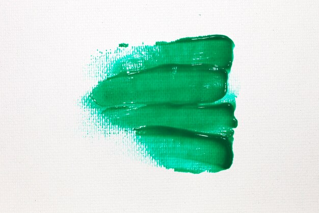 Decorative green paint stain