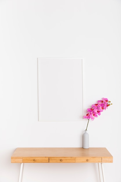 Decorative plant with empty frame