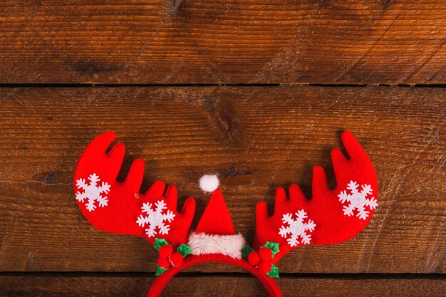 Free photo decorative reindeer antlers headband