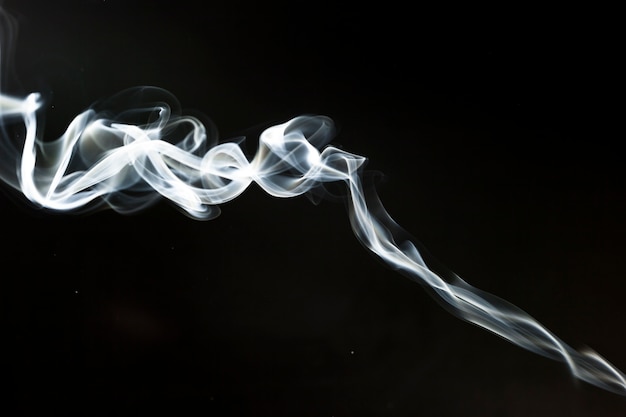 Decorative shape of white smoke