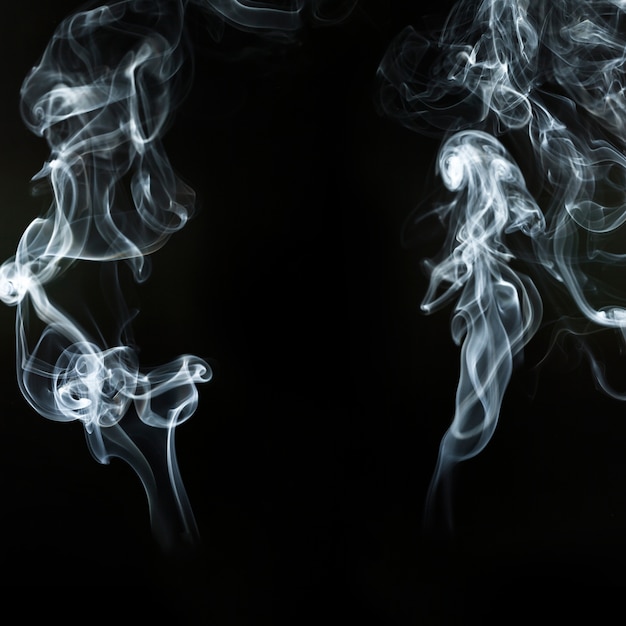 Free photo decorative silhouettes of smoke