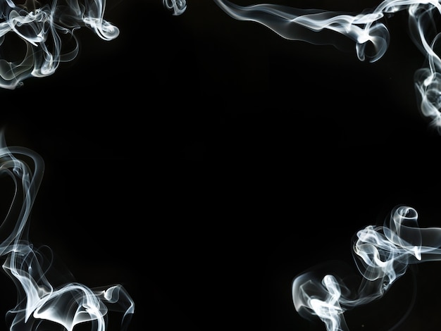 Free photo decorative smoke frame