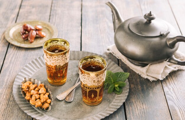 Decorative tea still life