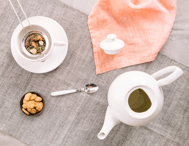 Decorative tea still life