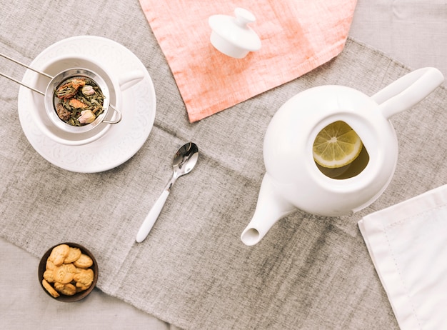 Decorative tea still life