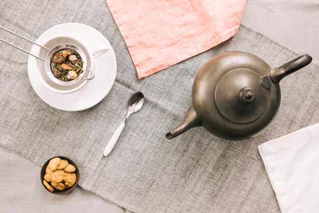 Decorative tea still life