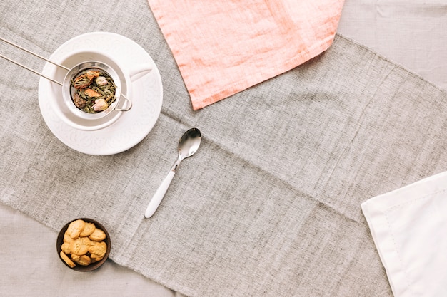 Decorative tea still life