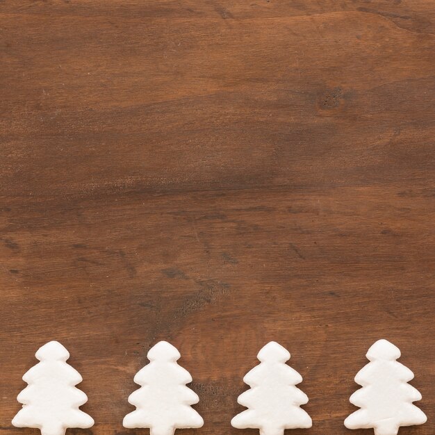 Decorative white fir trees