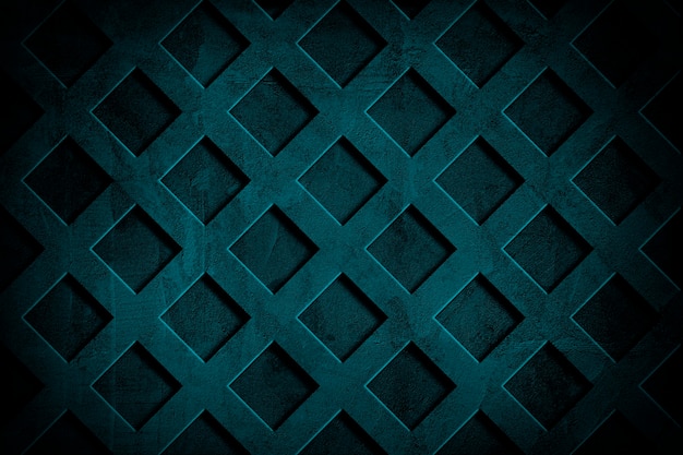 Deep blue grid cement textured wall background