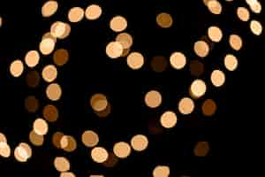 Free photo defocused fairy lights