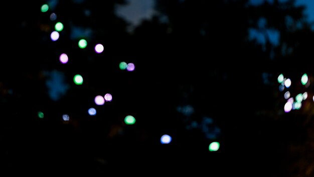 defocused light against blurred backdrop