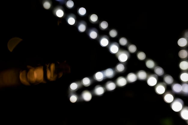 Defocused light bulb abstract background