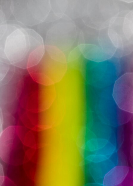 Defocused lustrous rainbow glitter