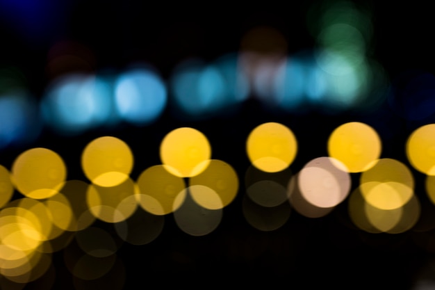 Defocused real bokeh for abstract background
