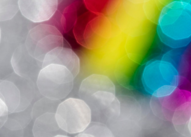 Defocused vivid rainbow glitter