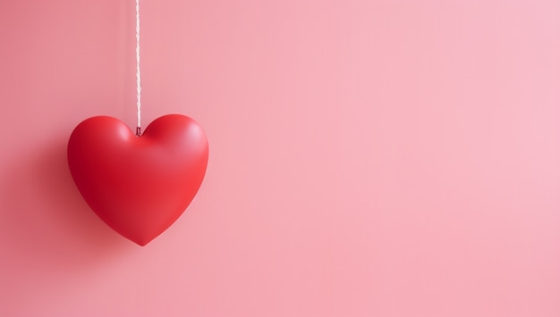 Free photo delicate heart shaped object