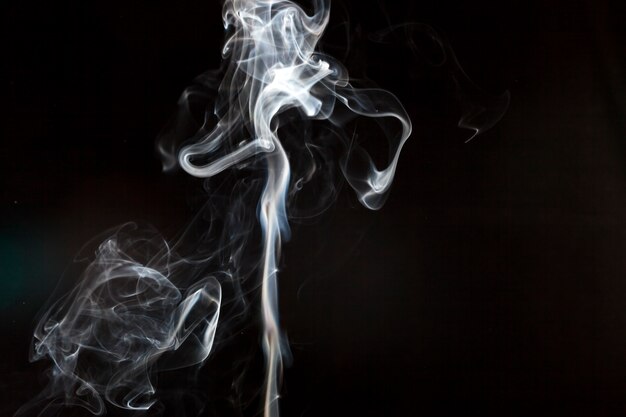 Delicate smoke silhouette