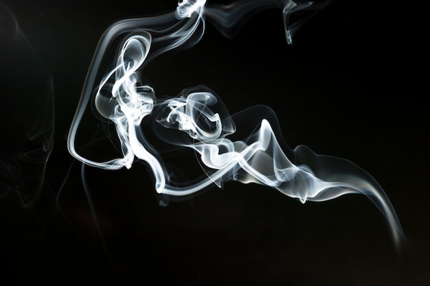 Delicate smoke silhouette