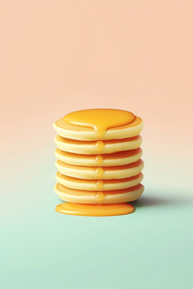 Free Photo delicious 3d pancakes still life