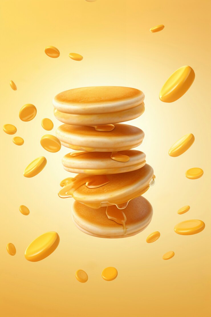 Free Photo delicious 3d pancakes still life
