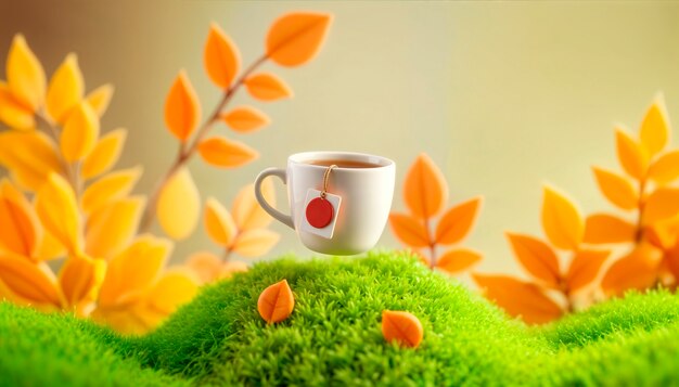 delicious 3d tea drink