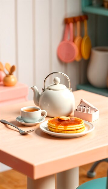 delicious 3d tea drink