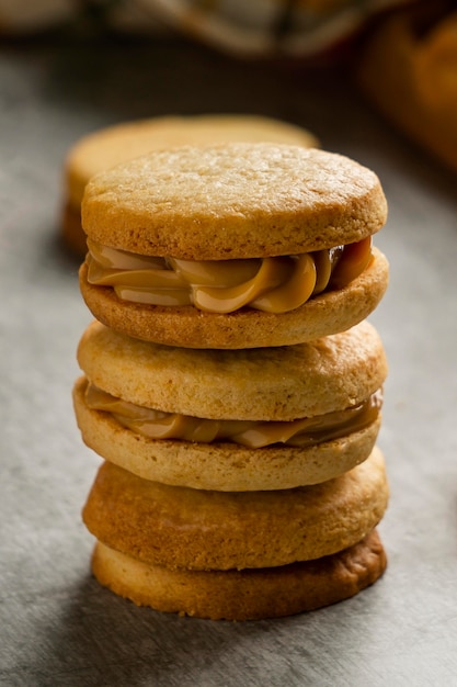 Delicious alfajores arrangement