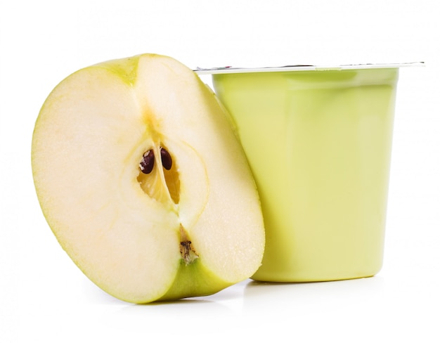 Delicious apple yoghurt