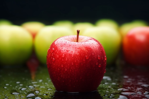 Free photo delicious apples in studio