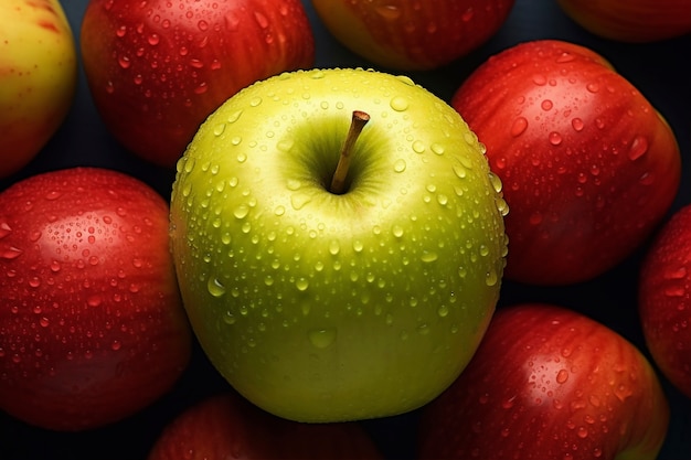 Free photo delicious apples in studio