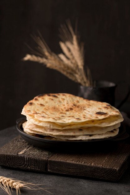 Delicious assortment of nutritious roti