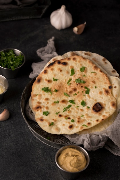 Delicious assortment of nutritious roti