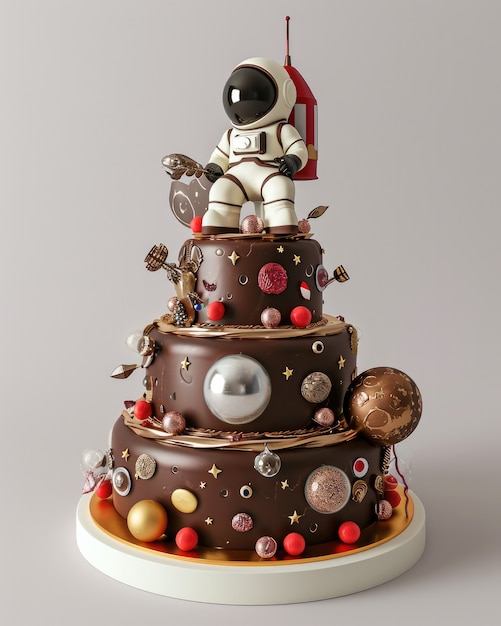 Delicious  astronaut 3d cake