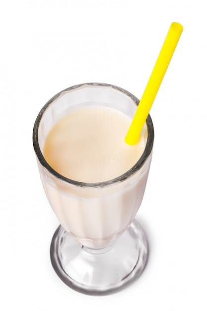 Delicious banana milkshake